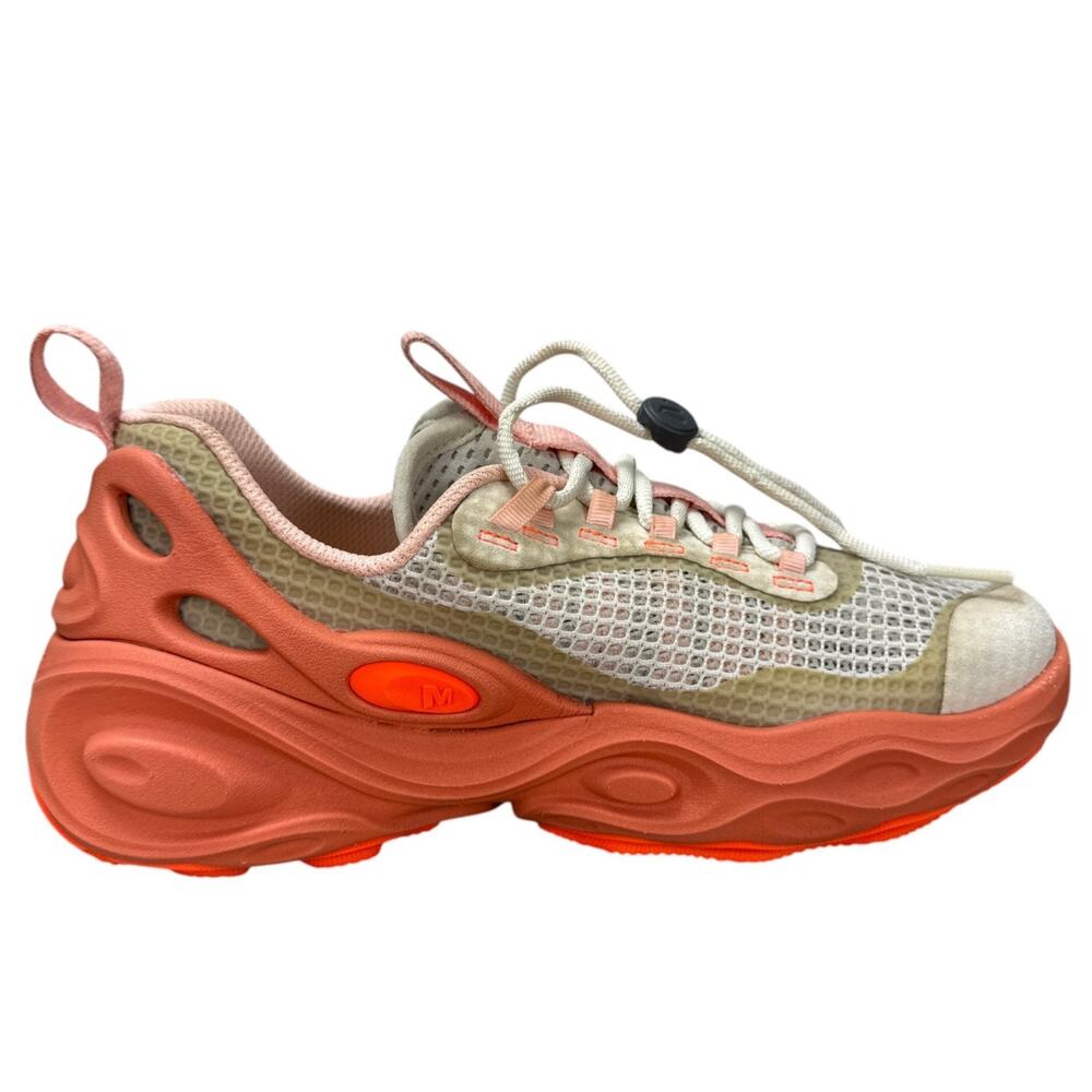 Merrell Hydro Next Gen Hiker Women 7.5 Coral Orange Beige Gorpcore Chunky Shoe